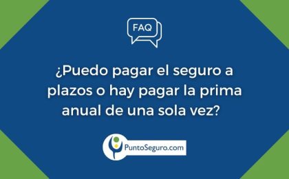 ¿Es posible fraccionar el pago del seguro o hay pagar la prima anual de una sola vez?  