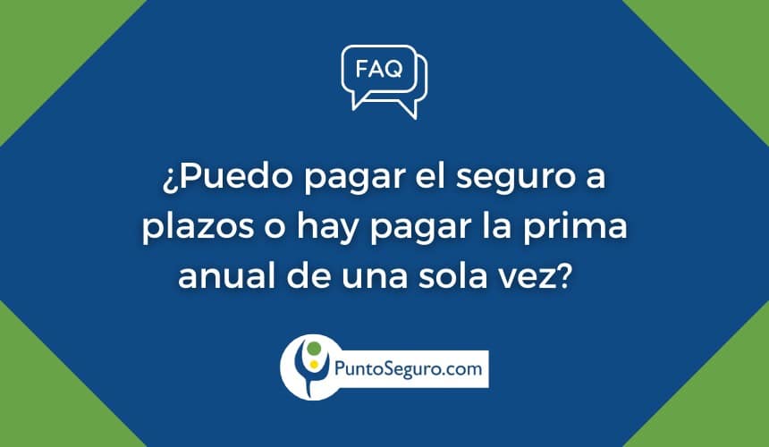 ¿Se puede fraccionar el pago del seguro?