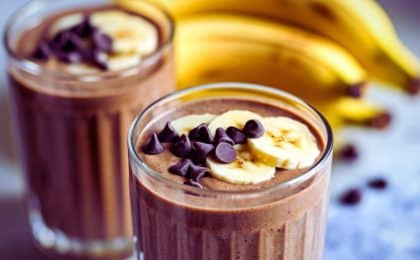 El plátano reduce los beneficios del batido